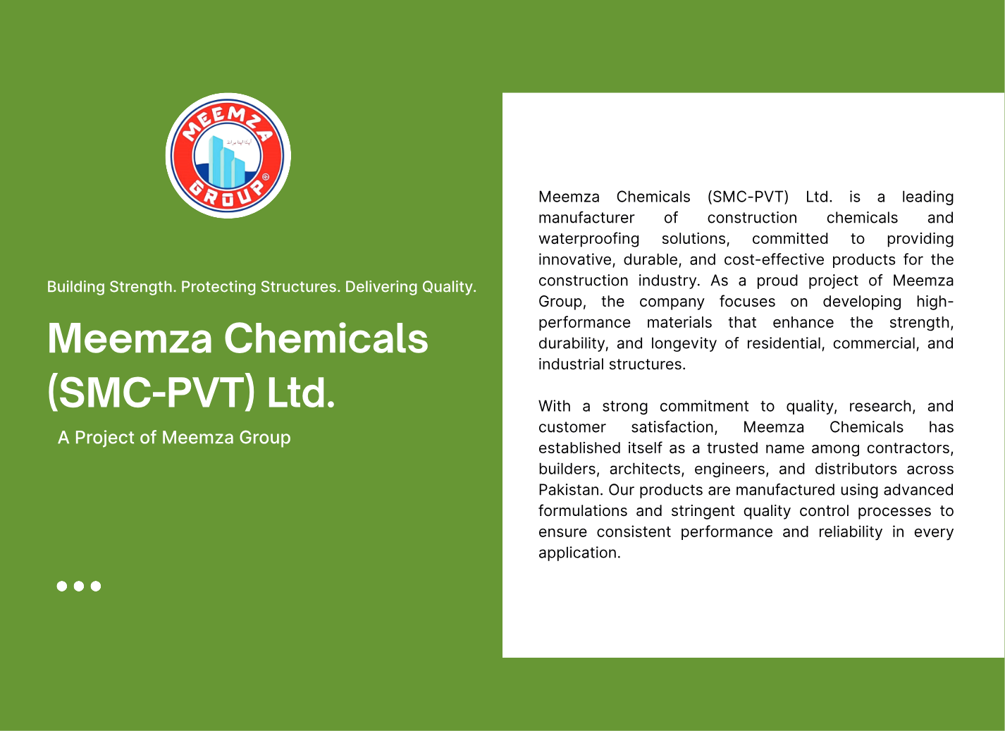 Meemza Chemicals profile page 2
